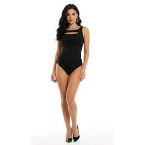 Magic Suit Women's Skin Deep Fiona Underwire One-Piece Solid Black Size 10 US